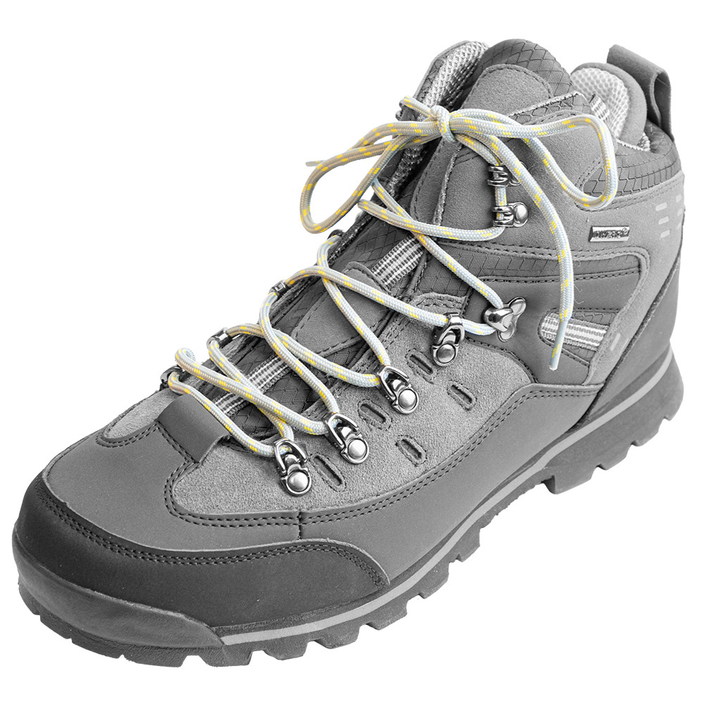 Solution Online Shops-ronde-veters-voor-wandelschoenen-90cm-100cm-120cm-140cm-230cm-grijs-geel