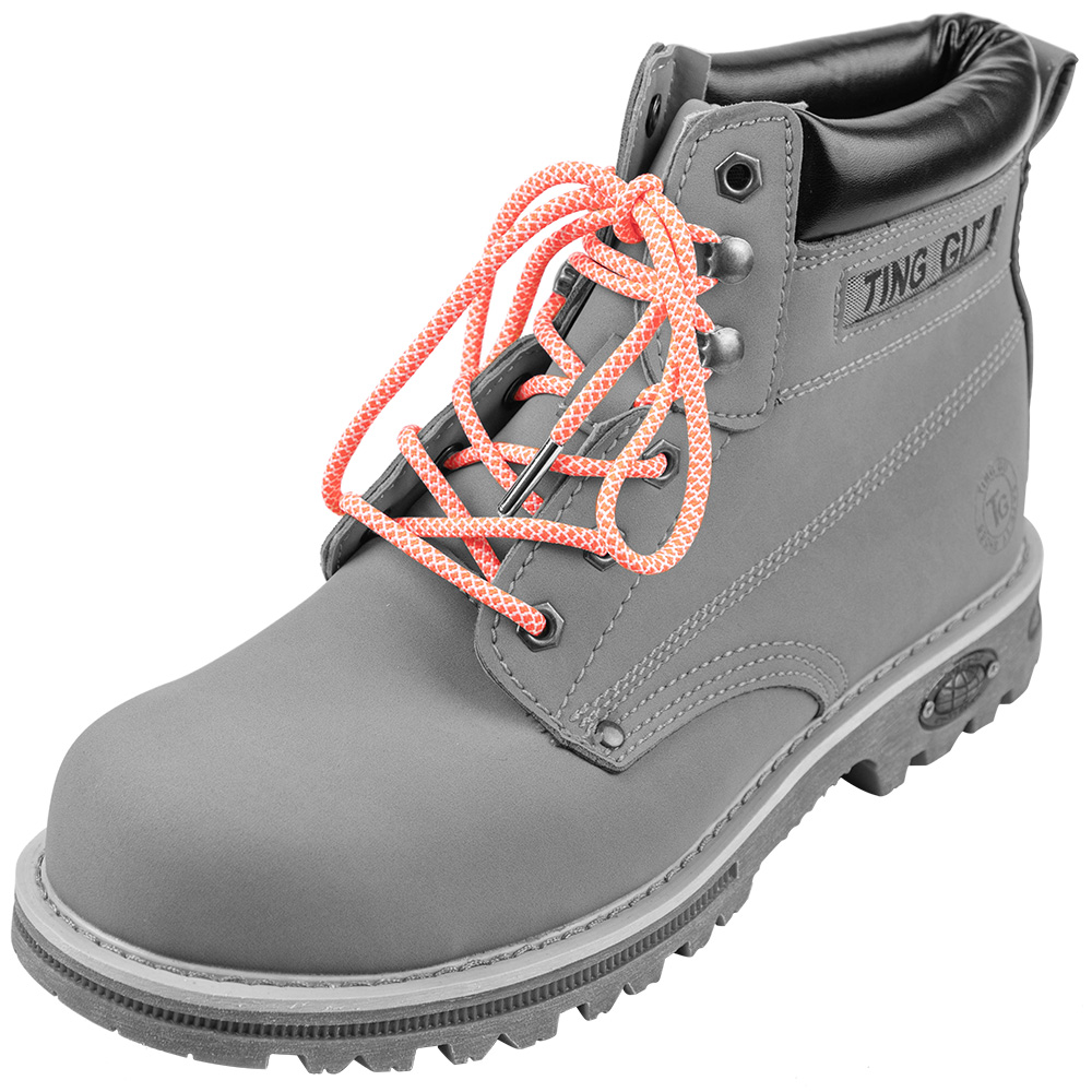 Solution Online Shops-Feterz-Ronde-schoenveters-voor-wandelschoenen-met-metalen-nestel-140cm-koraal
