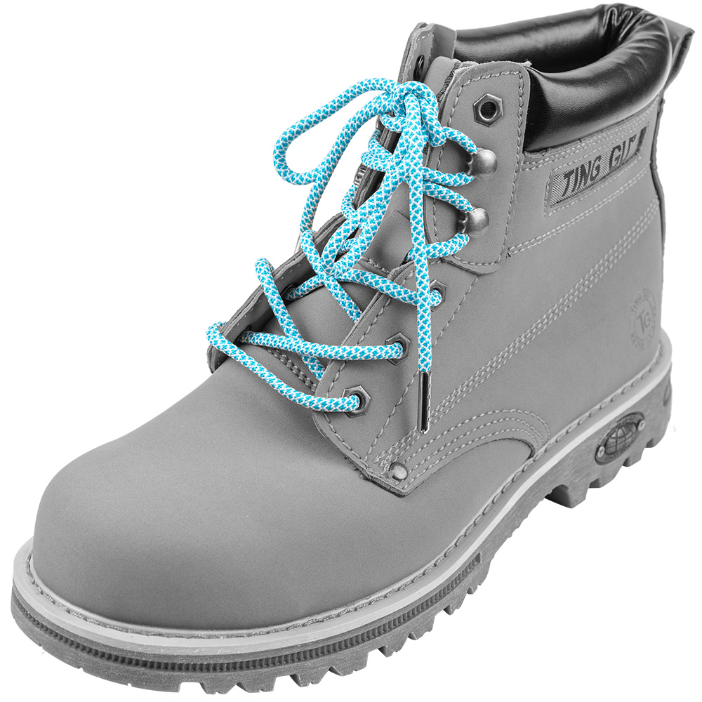 Solution Online Shops-Feterz-Ronde-schoenveters-voor-wandelschoenen-met-metalen-nestel-140cm-licht-blauw