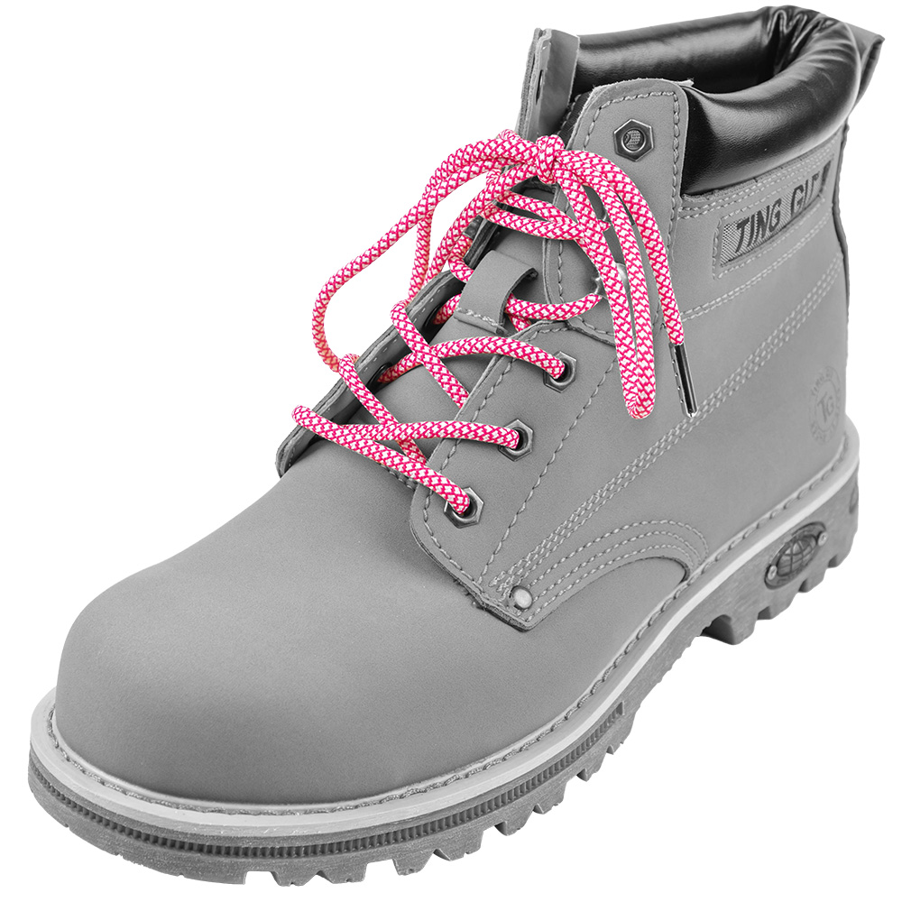 Solution Online Shops-Feterz-Ronde-schoenveters-voor-wandelschoenen-met-metalen-nestel-140cm-roze