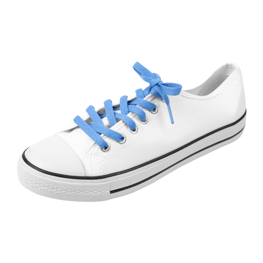 Platte-schoenveters-blauw-100cm