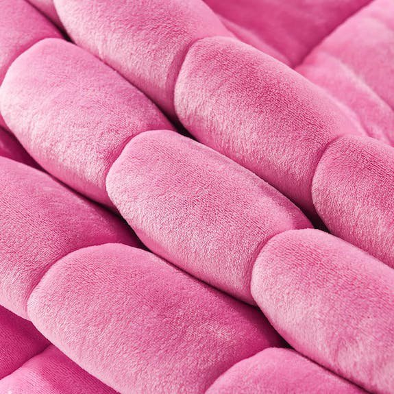 roze warme decoratieve fleecedeken