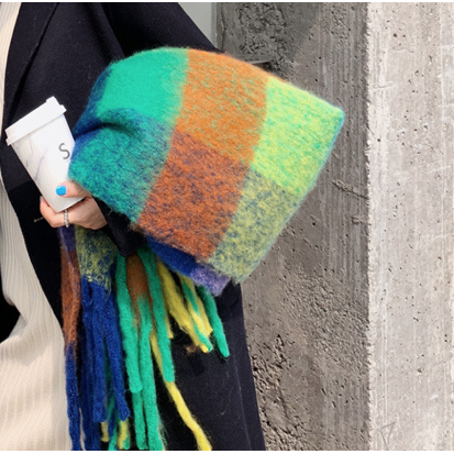 Solution Online Shop – kleding en accessoires – sjaals – dames sjaal 200×80 – groen