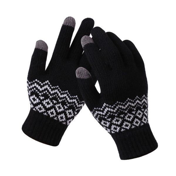 Solution Online Shops – Gebreide handschoenen – One Size – Zwart