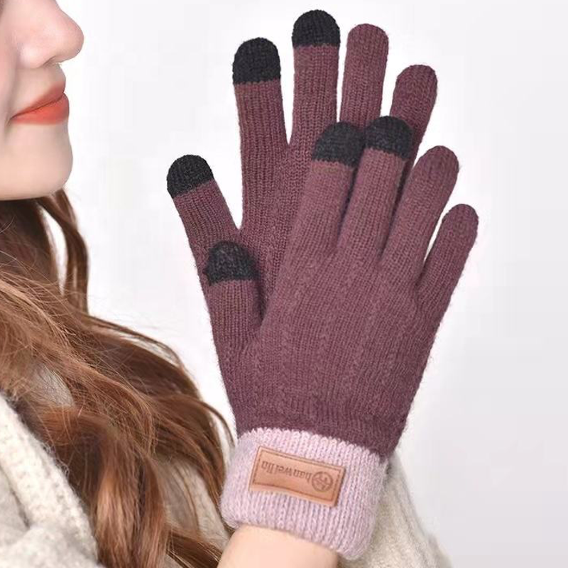 Solution Online Shops – Wollen handschoenen – alpacawol – paars
