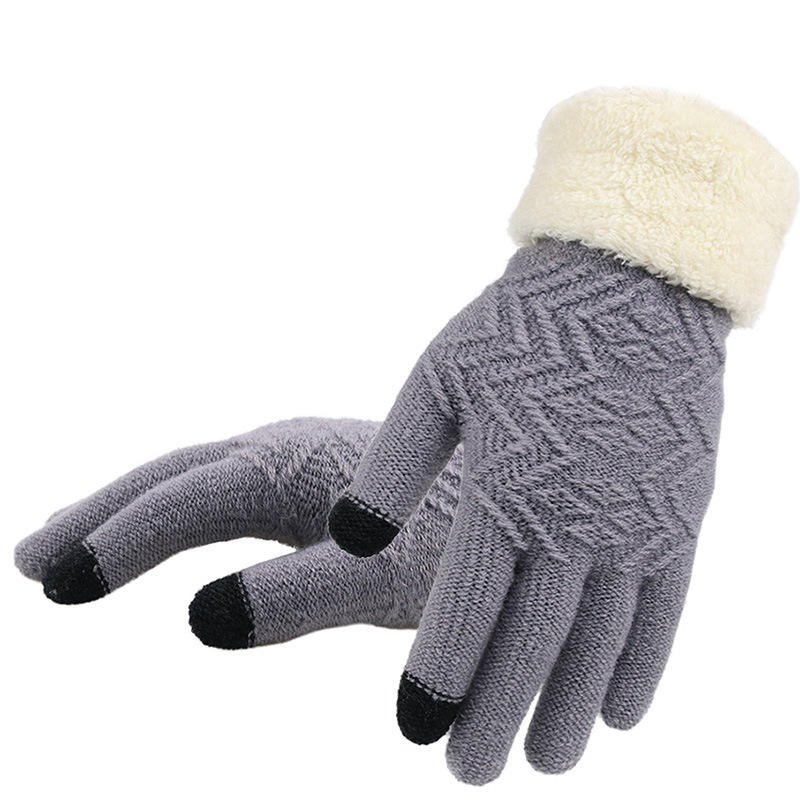 Solution Online Shops – dames handschoenen met fleece voering – grijs
