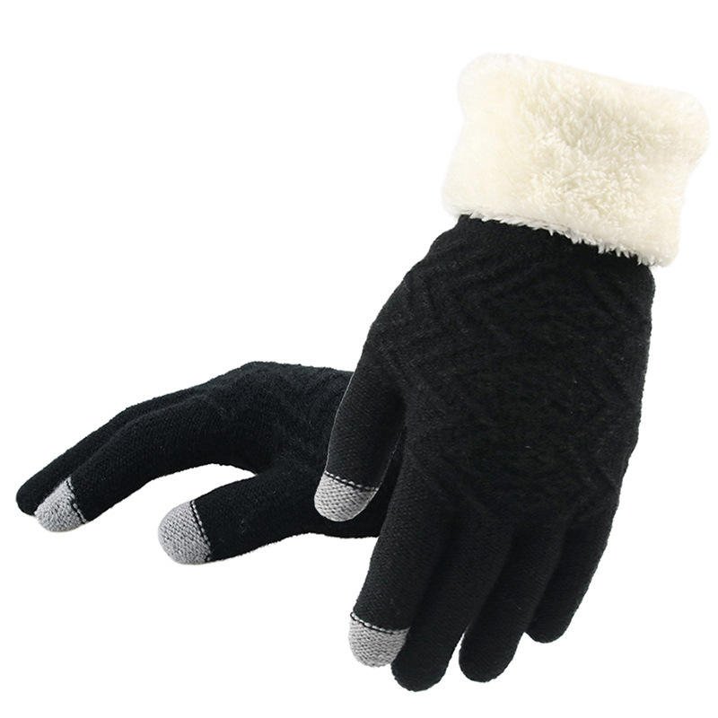 Solution Online Shops – dames handschoenen met fleece voering – zwart
