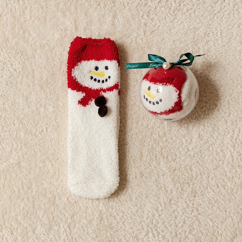 Solution Online Shops – dames sokken in kerstbal – rood