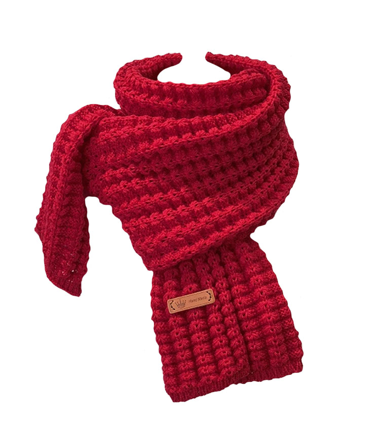 Solution Online Shops – gebreide sjaal – rood