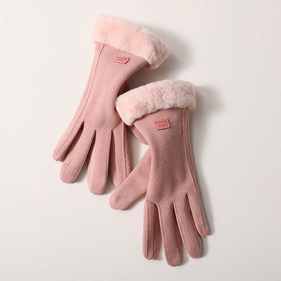 Solution Online Shops – kleding en accessoires – handschoenen – dames handschoenen van fleece – roze