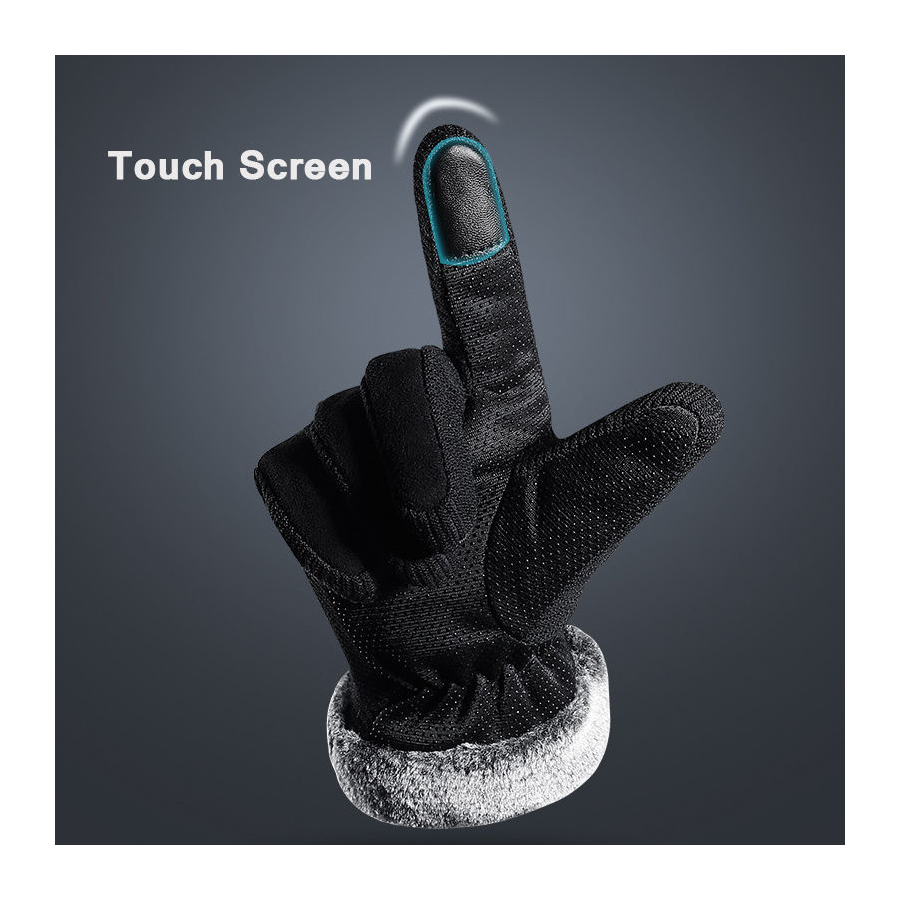 Solution Online Shops – kleding en accessoires – handschoenen – motorhandschoenen voor heren – zwart – touchscreen