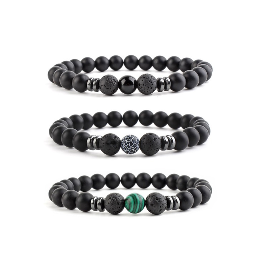 Solution Online Shops – sieraden – armbanden – frosted stone – diverse kleuren
