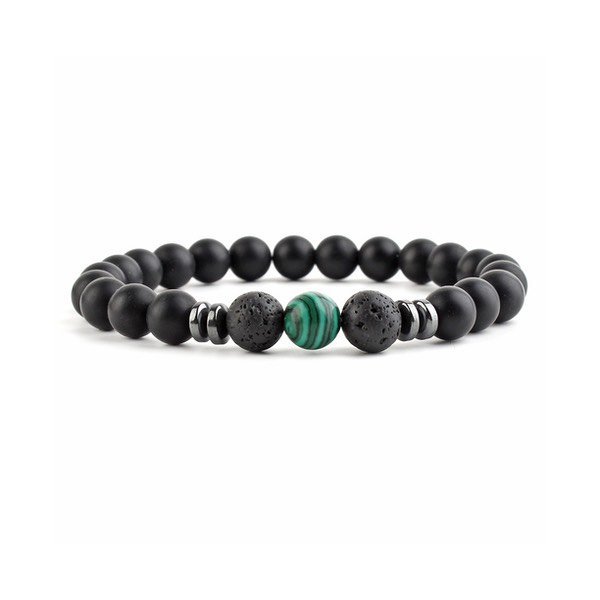 Solution Online Shops – sieraden – armbanden – frosted stone – groen