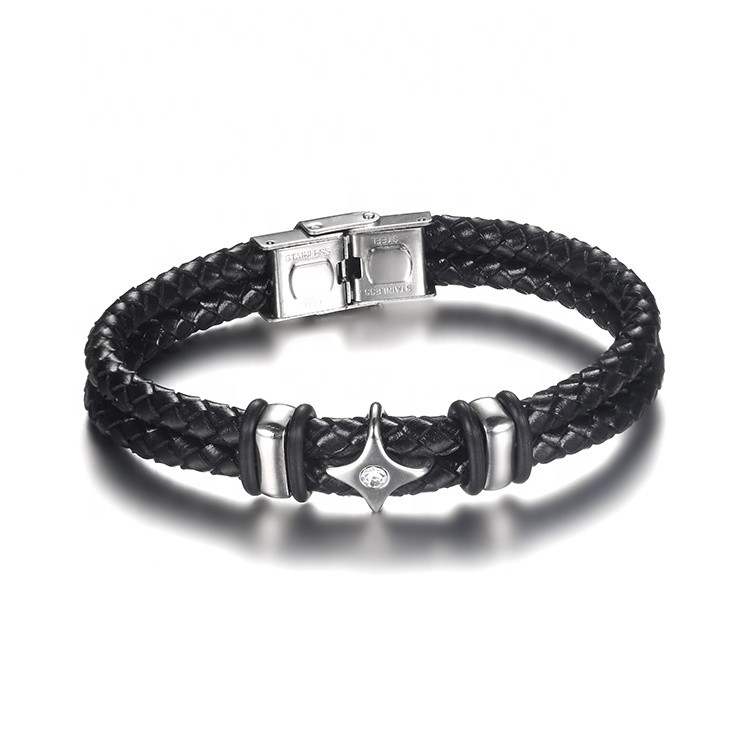Solution Online Shops – sieraden – armbanden – leren armband Star